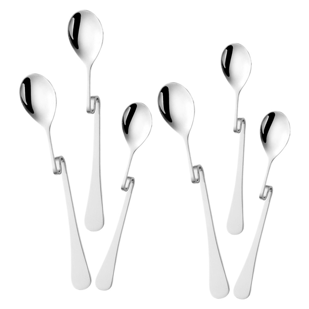 Bar Spoon Twisted - 6Pcs Stainless Steel S Shape Coffee