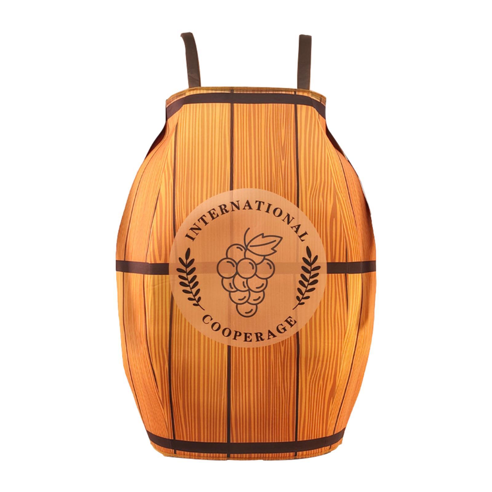 Wine Beer Festival - Halloween Wine Barrel Costume Reusable Adults