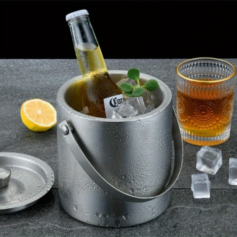 Wine Beer Champagne - 1Pc 1.6L/2L/3L Stainless Steel Insulated Ice