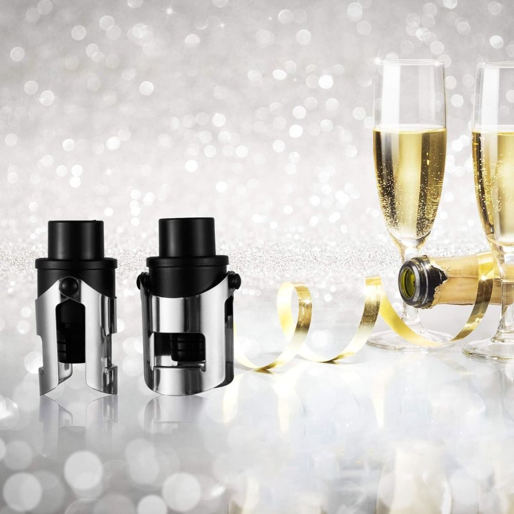 Wine Stopper Vacuum - 2pcs Built-in Pressure Pump Vacuum Champagne