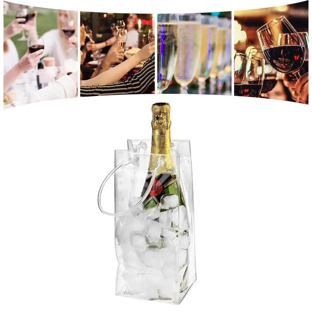 Wine Beer Champagne - PVC Leakproof Ice Bag Beer Chiller