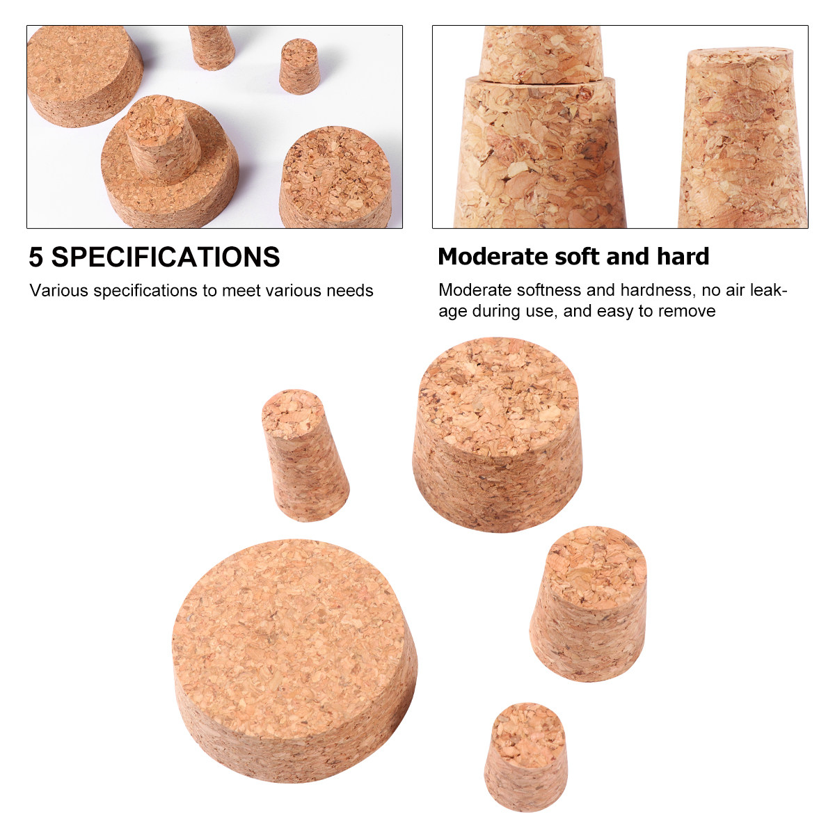 Wine Beer Restaurant - 25Pcs Cork Wine Stoppers Set Food