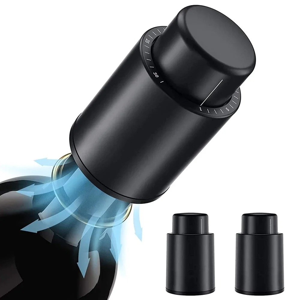 Wine Stopper Vacuum - Reusable Vacuum Wine Stopper Airtight Storage