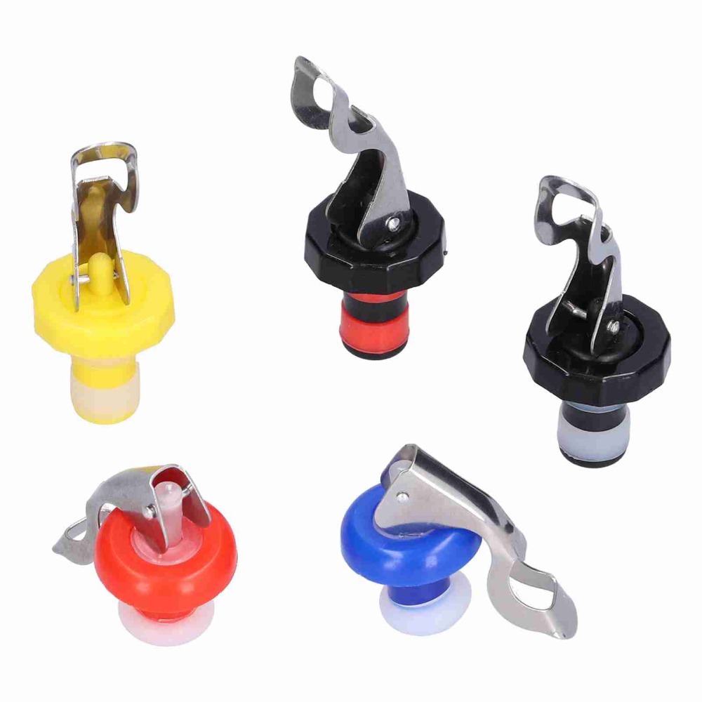 Wine Stopper Vacuum - 5pcs Silicone Wine Bottle Plug Manual