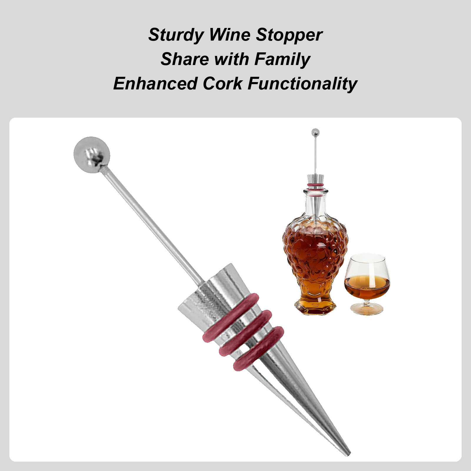 Wine Stopper Vacuum - Wine Stopper Alloy Silicone Reusable Home