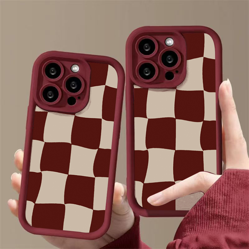 Wine Red Deform Grid Pattern P - đánh giá và giá Wine & Beer Shop Photos