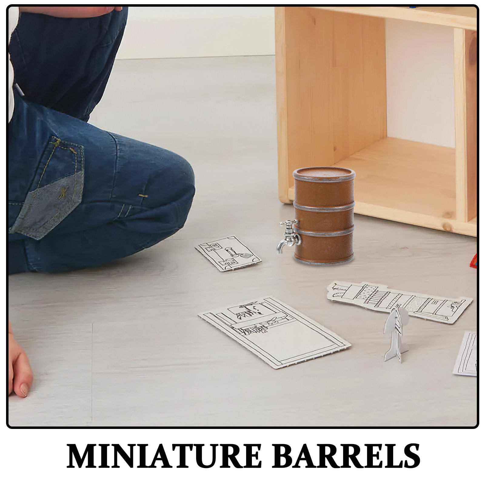 2Pcs Mini Wooden Wine Barrels  - đánh giá và giá Wine Y Beer