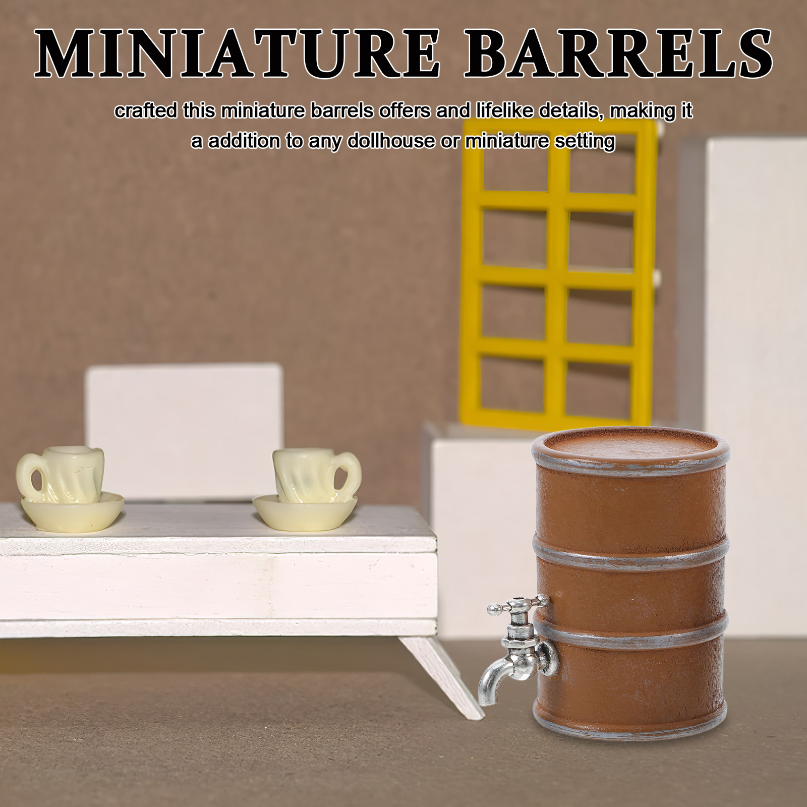 2Pcs Mini Wooden Wine Barrels  - đánh giá và giá Wine Y Beer