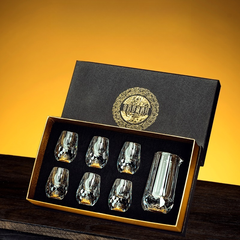 Crystal Diamond Cut Face Baiji - đánh giá và giá Wine Glass Set Crystal