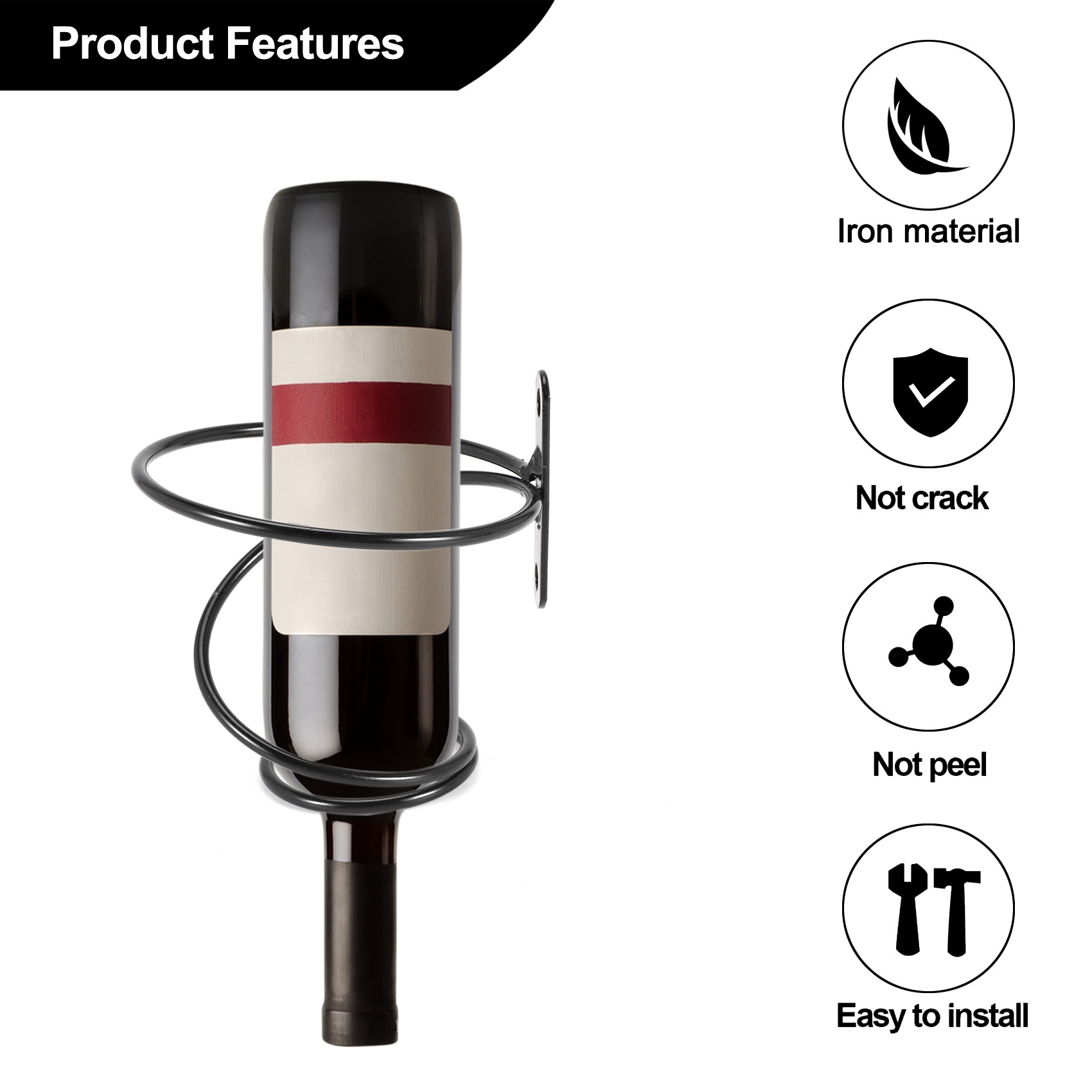 ABGH-Pack Of 6 Wall Mounted Wi - đánh giá và giá Wine Rack Wall Mount