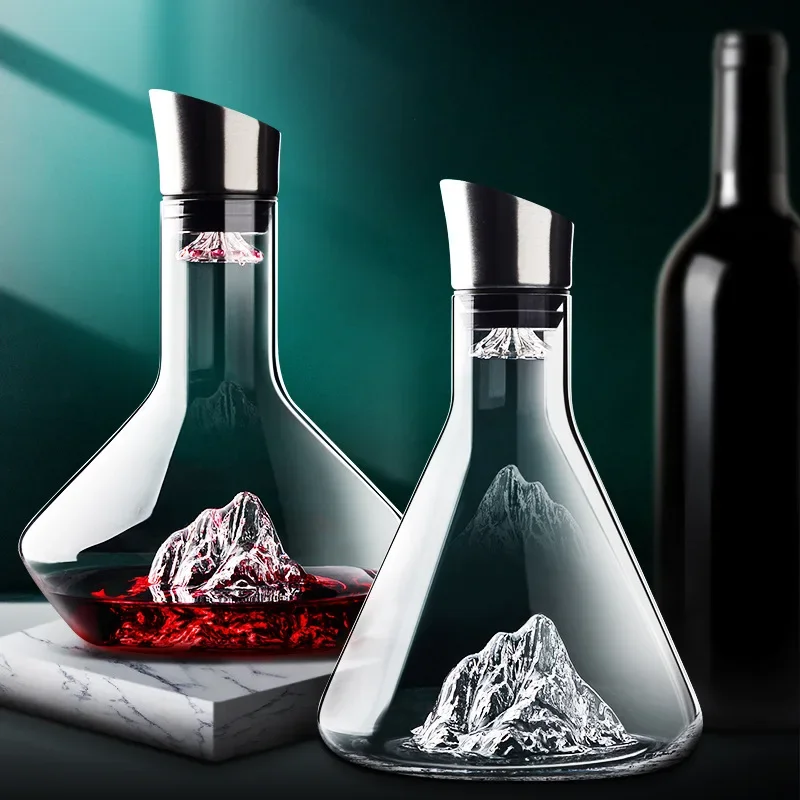 1500ML  Whiskey Decanter  Wine - đánh giá và giá Wine Glass Set Crystal