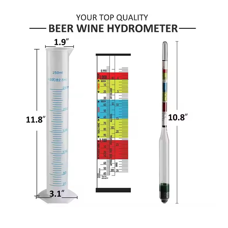 Hydrometer Tester & 250ml Meas - đánh giá và giá Wine Beer And Mead