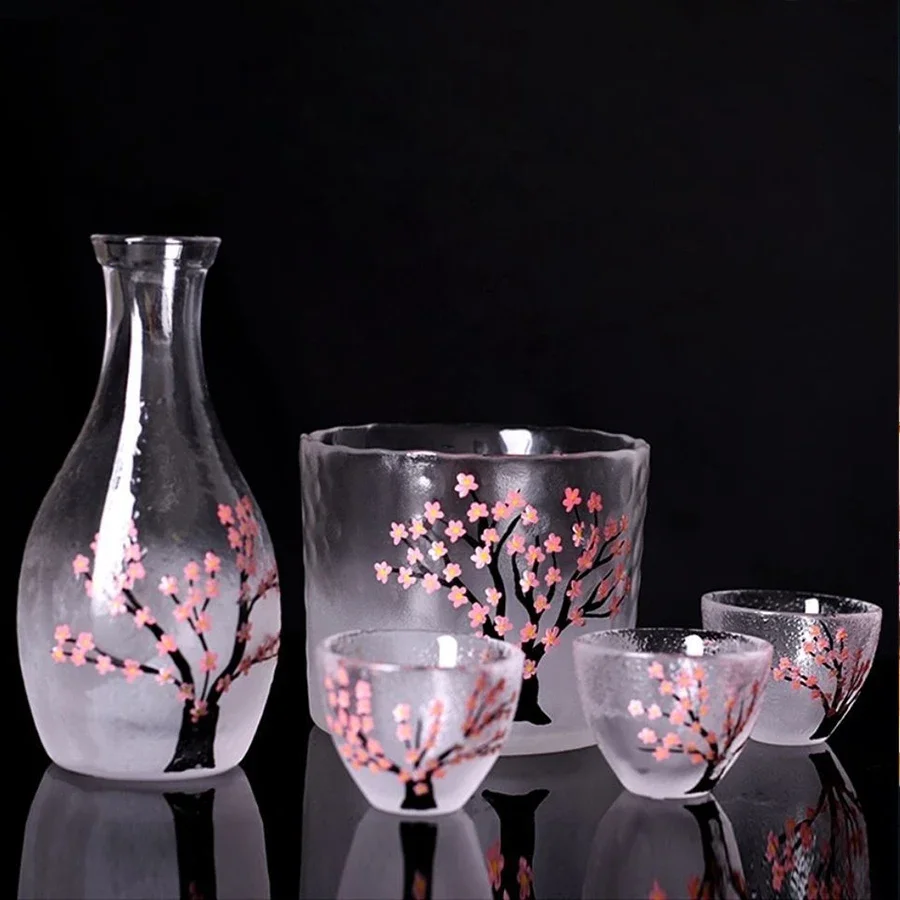 6 pcs/set Japanese style Sake  - đánh giá và giá Wine Glass Set Crystal