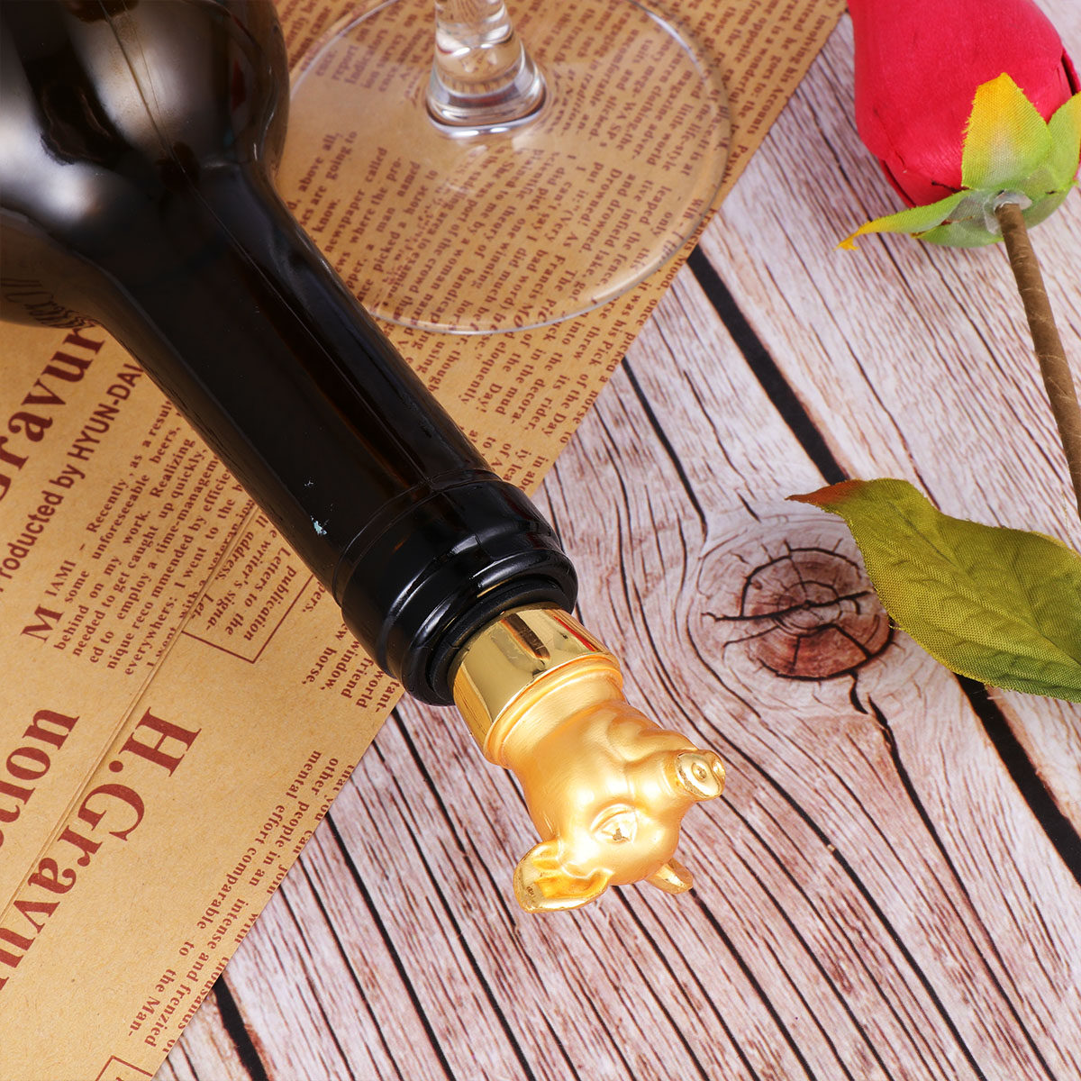 1Pcs Creative Pig Wine Stopper - đánh giá và giá Wine Beer Restaurant