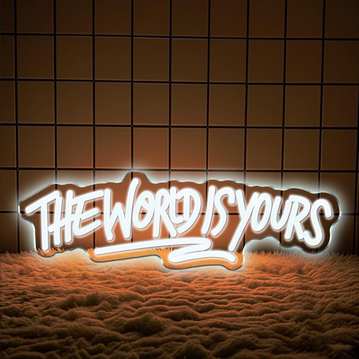 The World is Yours Neon Sign U - đánh giá và giá Beer & Wine Jockey Plaza Shopping