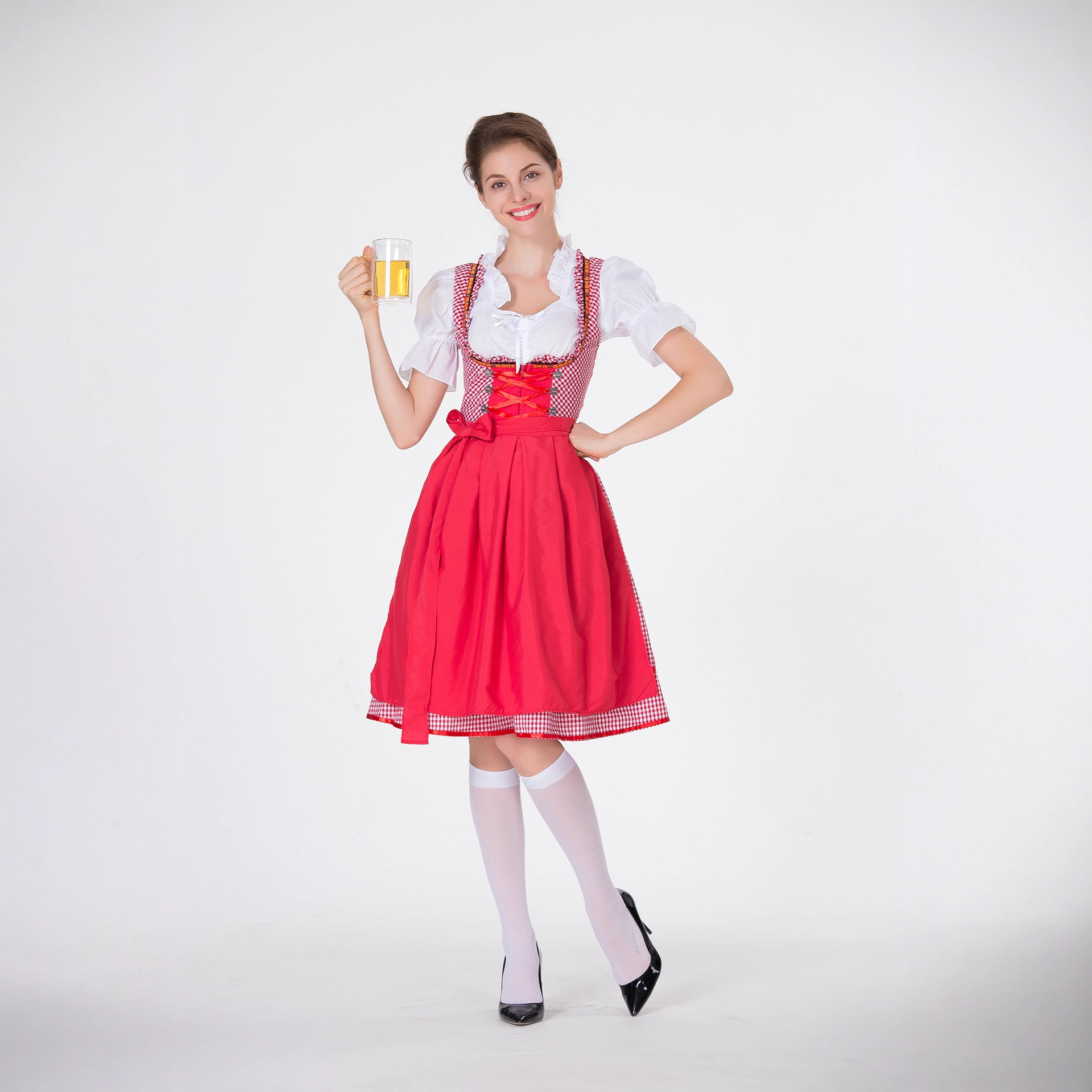 Women German Dirndl Dress Plai - đánh giá và giá Beer & Wine Jockey Plaza Shopping