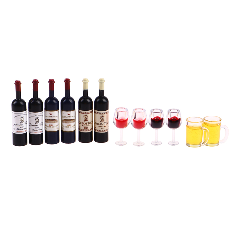 5Pcs Dollhouse Miniature Wine  - đánh giá và giá Wine Y Beer