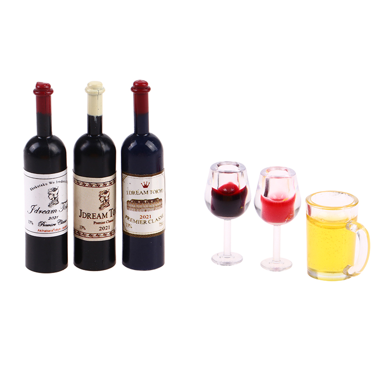 5Pcs Dollhouse Miniature Wine  - đánh giá và giá Wine Y Beer